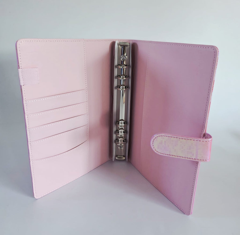 A5 PU Iridescent Budget Binder